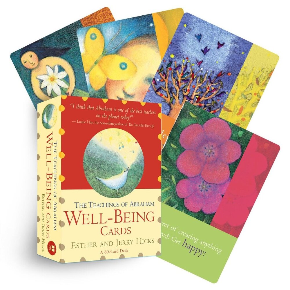 The Teachings Of Abraham Well-Being Cards By Esther & Jerry Hicks 60-Card Deck